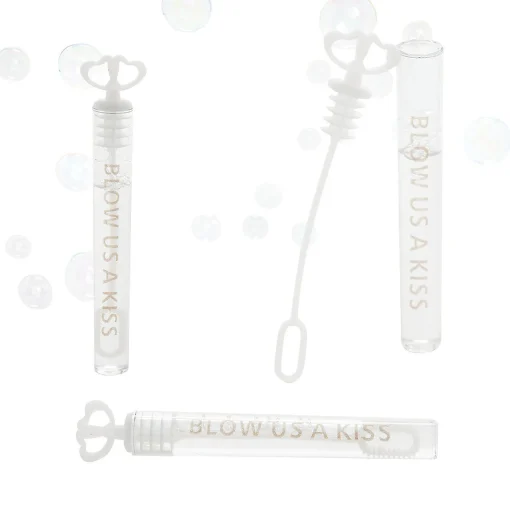 Blow Us A Kiss Bubble Tubes - 24 Pc.