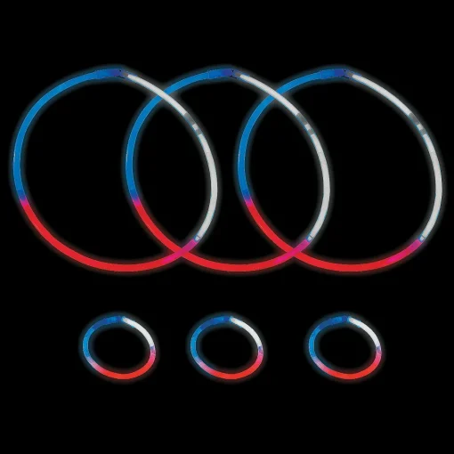Bulk 100 Pc. Patriotic Glow Necklace & Bracelet Assortment