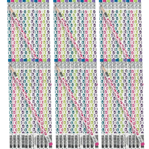 Bulk 144 Pc. Paw Print Pencils