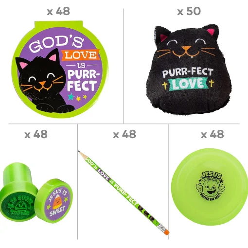Bulk 242 Pc. Religious Halloween Toy Assortment Kit