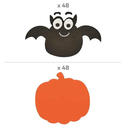 Bulk Jumbo Pumpkin Craft Kit - Makes 48