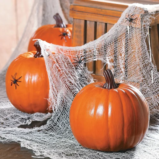 Foam Orange Pumpkin Halloween Decoration