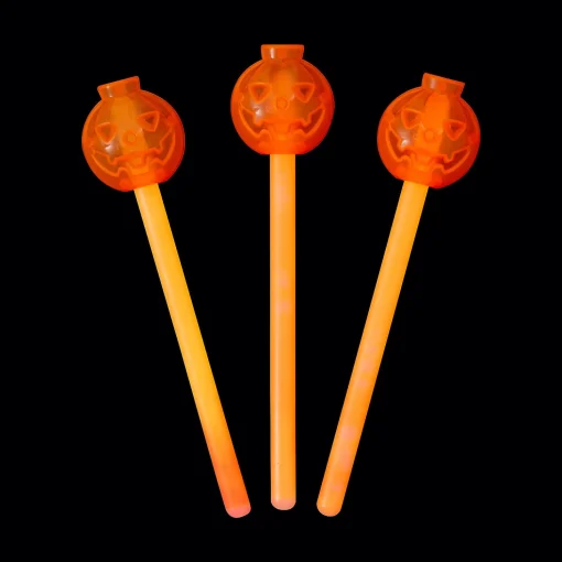 Glow Jack-O'-Lantern Wands - 12 Pc.