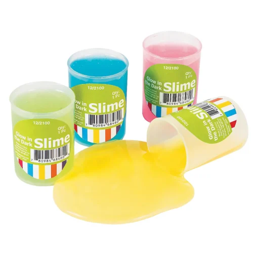 Glow-In-The-Dark Slime - 12 Pc.