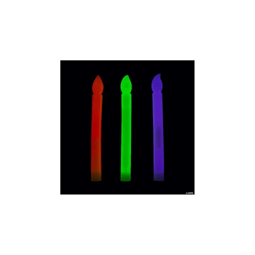 Halloween Candle Glow Sticks - 12 Pc.