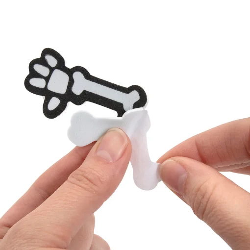 Halloween Skeleton Bones Treat Bag Craft Kit - 12 Pc.