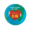 Inflatable 10" God Loves The World Globes - 12 Pc.