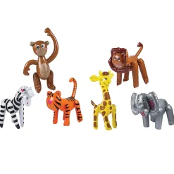Inflatable Zoo Animal Assortment - 12 Pc.