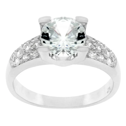 J Goodin Classic Clear Engagement Ring Size 8