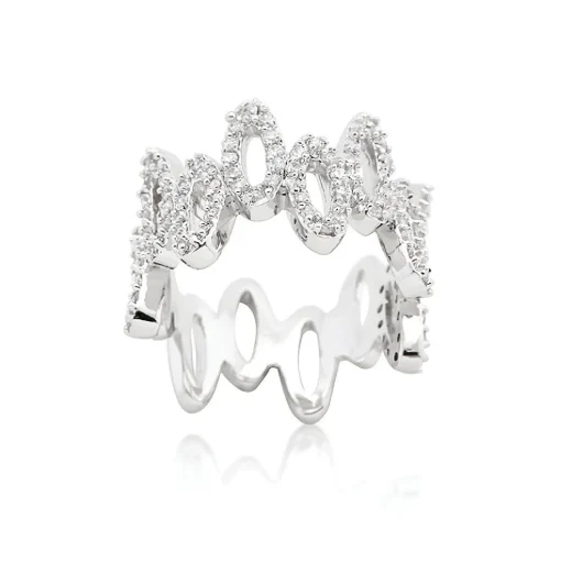 J Goodin Cubic Zirconia Oval Fashion Ring Size 5