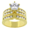 J Goodin Formal Goldtone Engagement Set Size 6