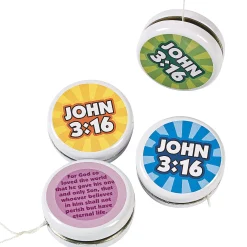 John 3:16 Yoyos - 12 Pc.