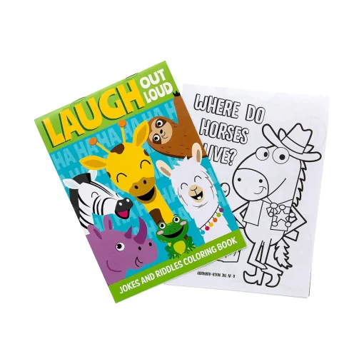 Jokes & Riddles Coloring Books - 12 Pc.