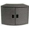 Kingtoys Wicker Cabinet Storage Unit