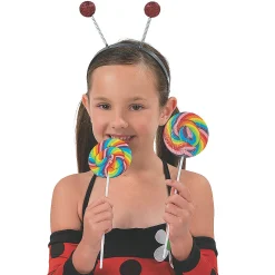 Large Cherry Flavored Swirl Lollipops - 12 Pc.