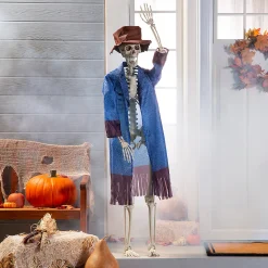 Large Posable Skeleton Scarecrow Outfit