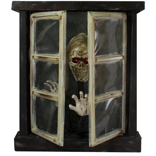 29" Lighted And Animated Opening Window Halloween Decoration