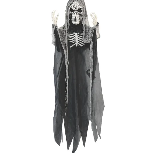 6' Lightup Hanging Skeleton Reaper Halloween Decoration