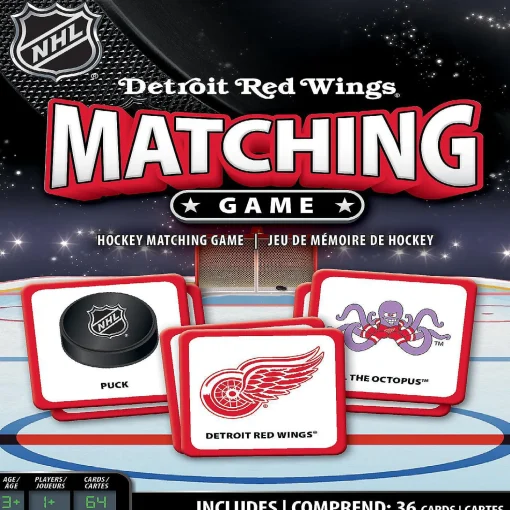 Masterpieces Detroit Red Wings Matching Game