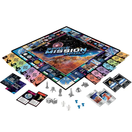 Masterpieces Opoly Board Games - Space Mission Opoly - For Adults, Kids, & Family