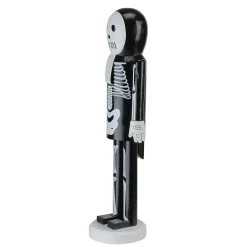 Northlight 14" Black And White Skeleton Halloween Nutcracker