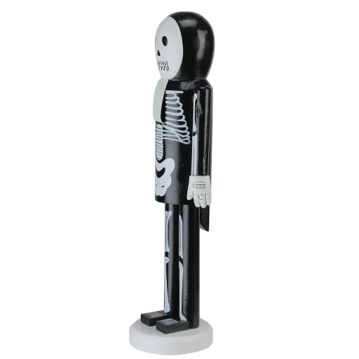Northlight 14" Black And White Skeleton Halloween Nutcracker