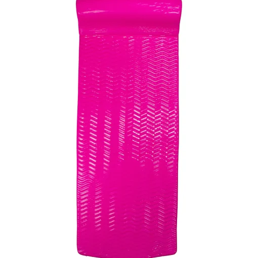 Northlight 74" Pink Floating Foam Swimming Pool Mattress Lounger With Head Rest