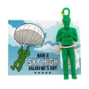 Paratrooper Valentine Exchanges With Card For 24