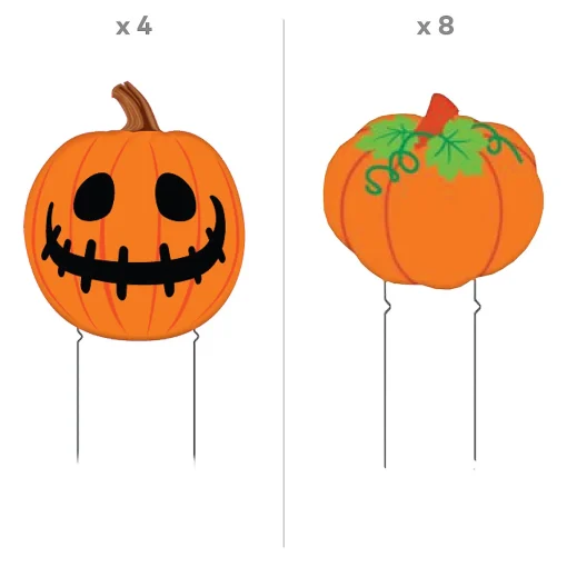 Pumpkin Patch Yard Sign Kit - 14 Pc.