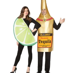 Tequila Bottle & Lime Slice Co