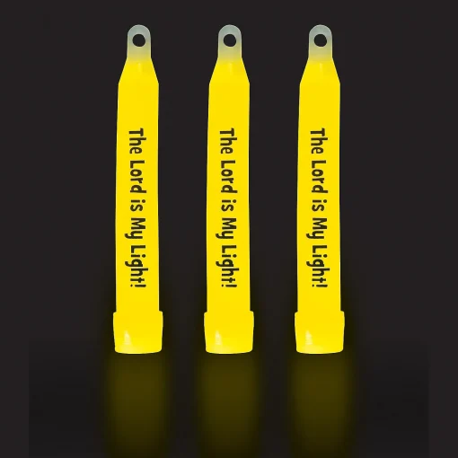 The Lord Is My Light Glow Sticks - 12 Pc.