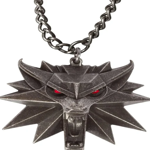 The Witcher 3 White Wolf Medallion Led Necklace