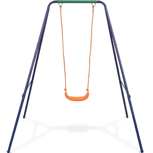 Vidaxl 2-In-1 Single Swing And Toddler Swing Orange