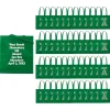 15" X 17" Bulk 144 Pc. Personalized Large Green Nonwoven Tote Bags