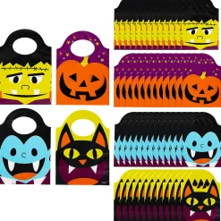 6 1/4" X 8 1/4" Bulk 50 Pc. Plastic Friendly Monster Halloween Goody Bags