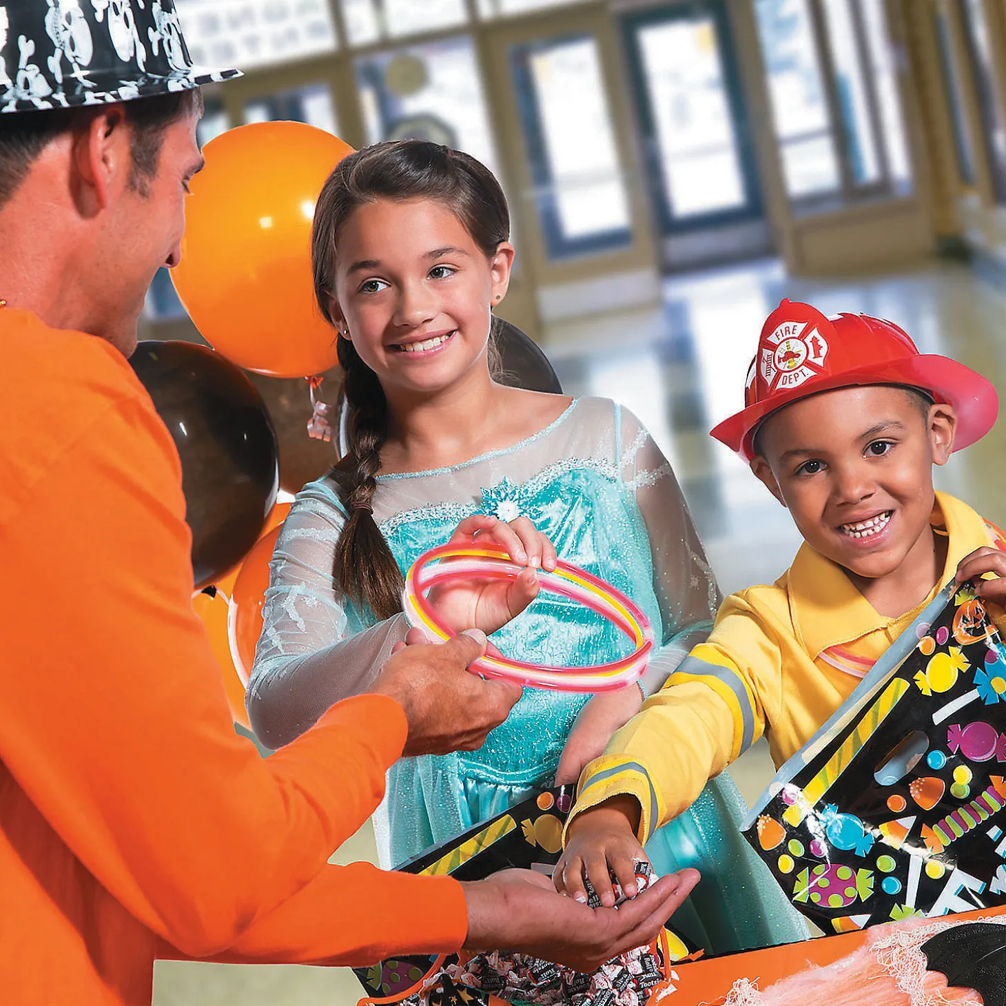 12 1/2" X 17" Bulk 50 Pc. Large Sweet Halloween Trick-Or-Treat Plastic Goody Bags