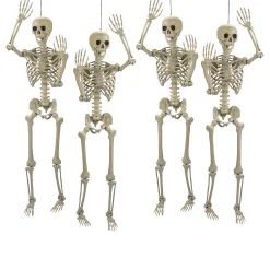 5 Ft. Life Size Posable Skeleton Halloween Decoration - 4 Pc.
