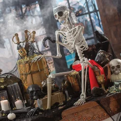 5 Ft. Posable Pirate Skeleton Halloween Decoration