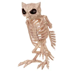 13.5" Owl Skeleton Decoration