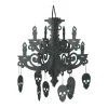 17" Spooky Floral Chandelier Halloween Decoration