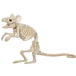 11" Standing Mouse Skeleton Decoration