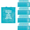 15 X 17 Bulk 300 Pc. Personalized Large Light Blue Nonwoven Tote Bags