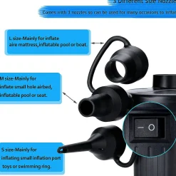 Agptek Electric Air Pump For Inflatables Air Mattresses