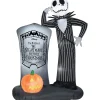 Airblown Jack Skellington Tomb