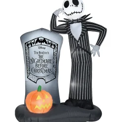Airblown Jack Skellington Tomb