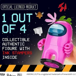 Among Us Stamper Pink Crewmate Flower Hat 7