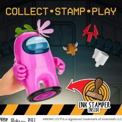Among Us Stamper Pink Crewmate Flower Hat 7