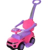 Aosom 3 In 1 Toddler Push Car W/Music Lights And Secure Bar 1-3Yr Pink