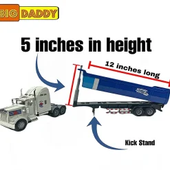 Big Daddy Big Rig Heavy Duty Tractor Trailer Transport Series Dump Truck Tractor Trailer Long Haul Dump Truck