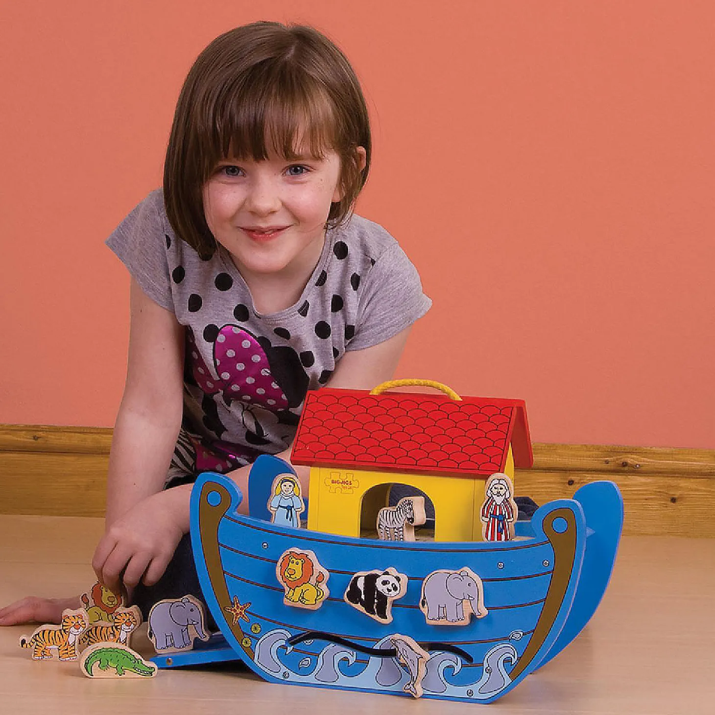 Bigjigs Toys, Wooden Noah's Ark Playset